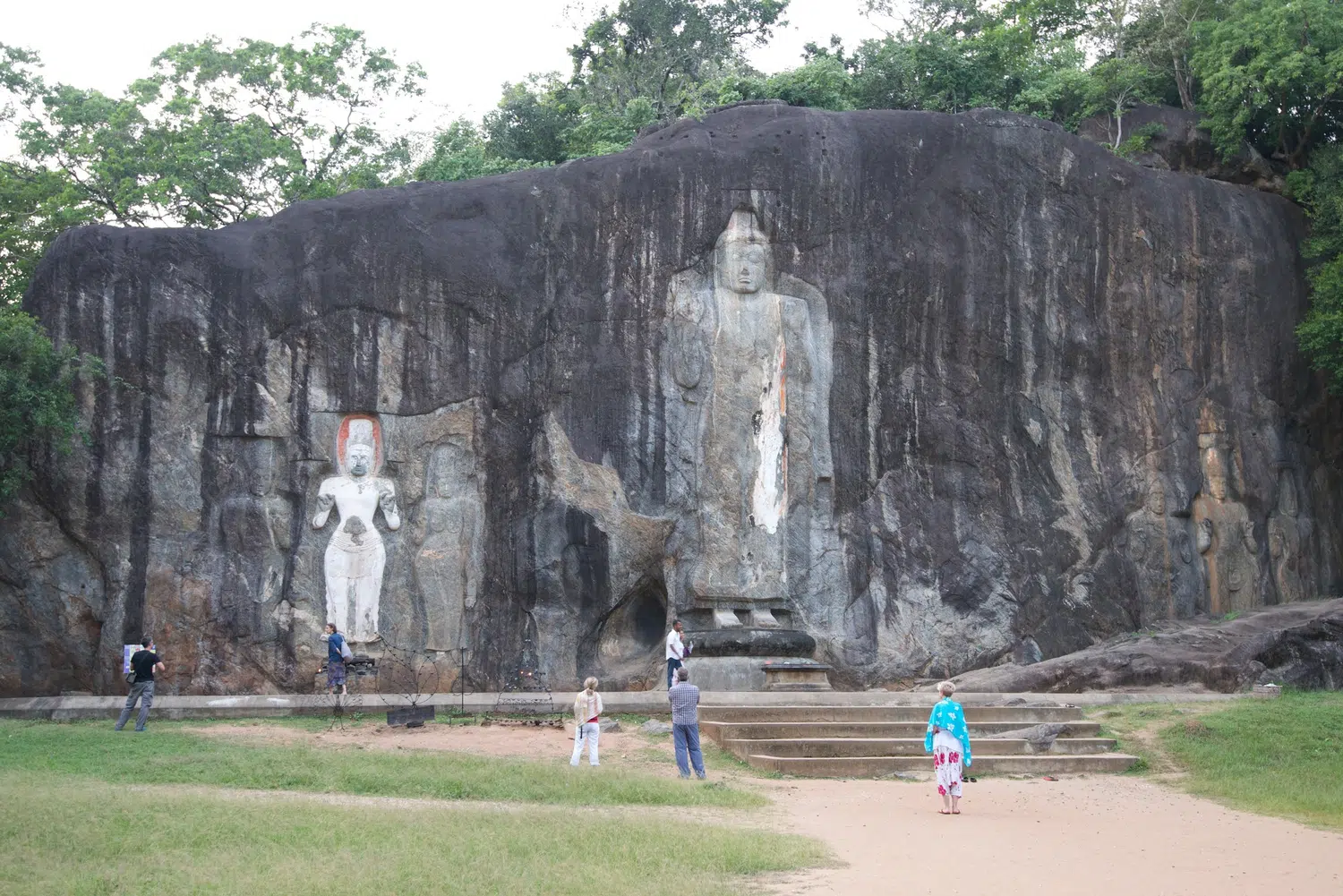 Buduruwagala ancient rock temple in Sri Lanka for Ramayana and Jaffna Temples