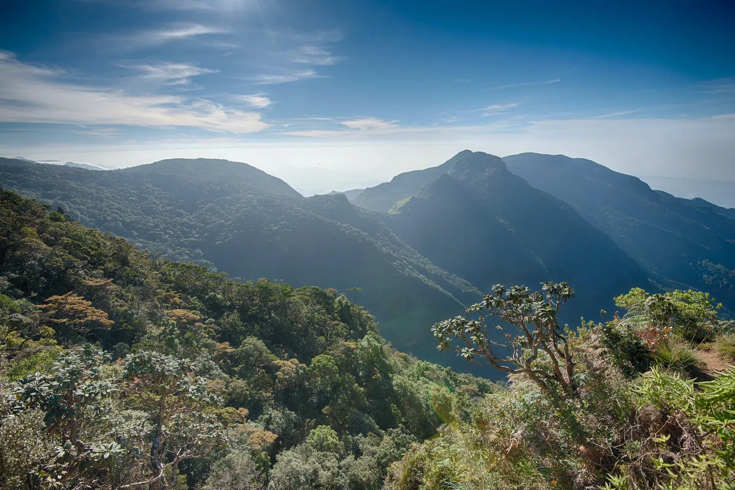 Hill country mountain views, waterfalls and hiking landscapes for Sri Lanka private day tour with Trustker