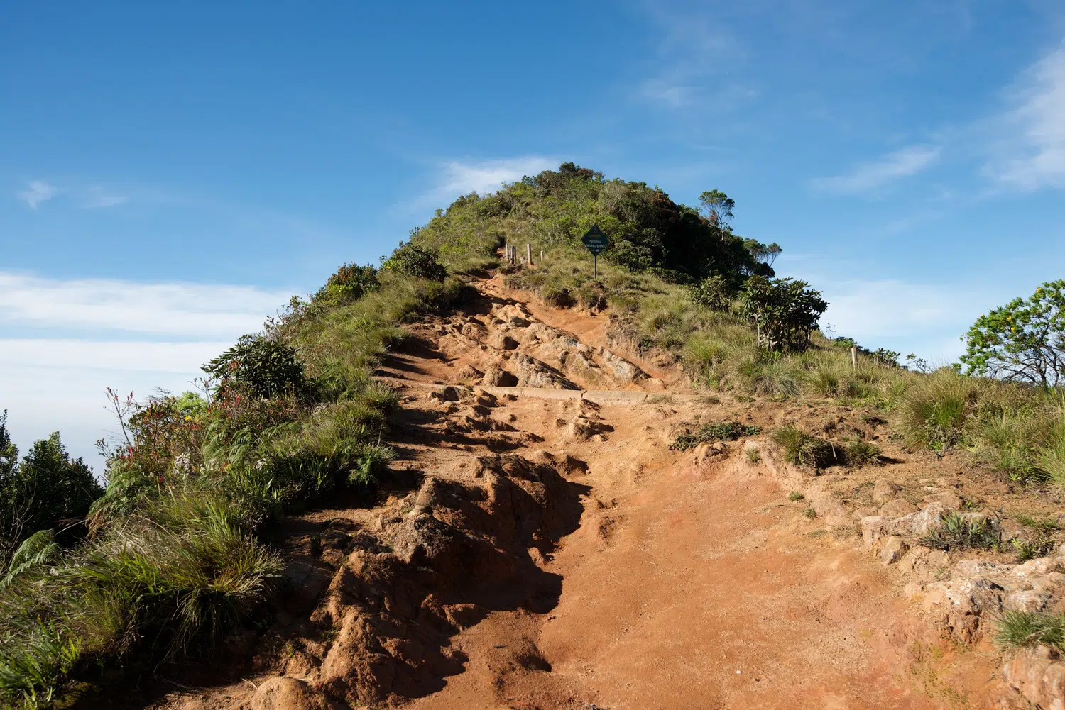 Sri Lanka hill-country waterfall and mountain scenery for Tea and Train Photography Tour