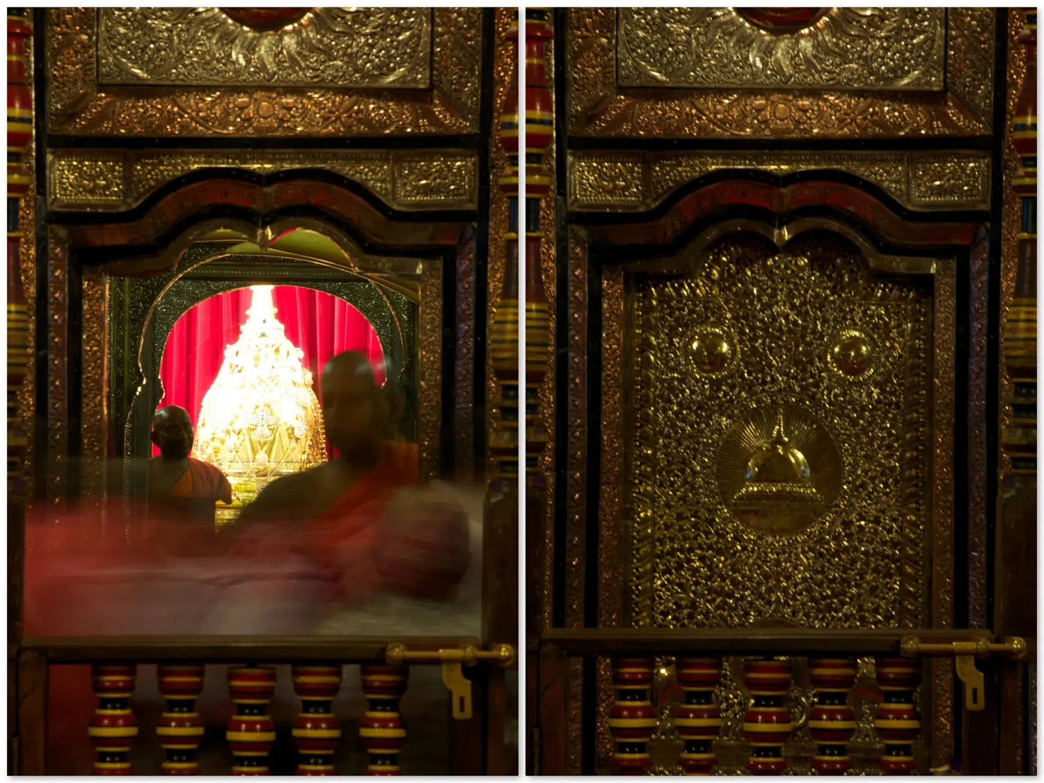 Temple of the Tooth, lake, offerings and sacred interiors for Sri Lanka private day tour with Trustker